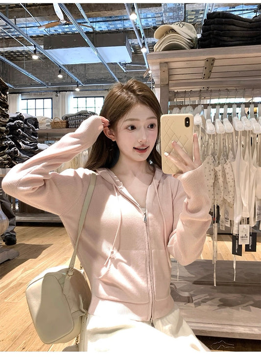 Women’s Soft Pink Knit Cardigan C0009