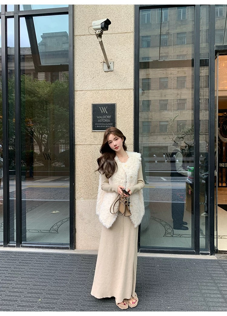 Women’s Sherpa Fleece Thermal Vest C0004