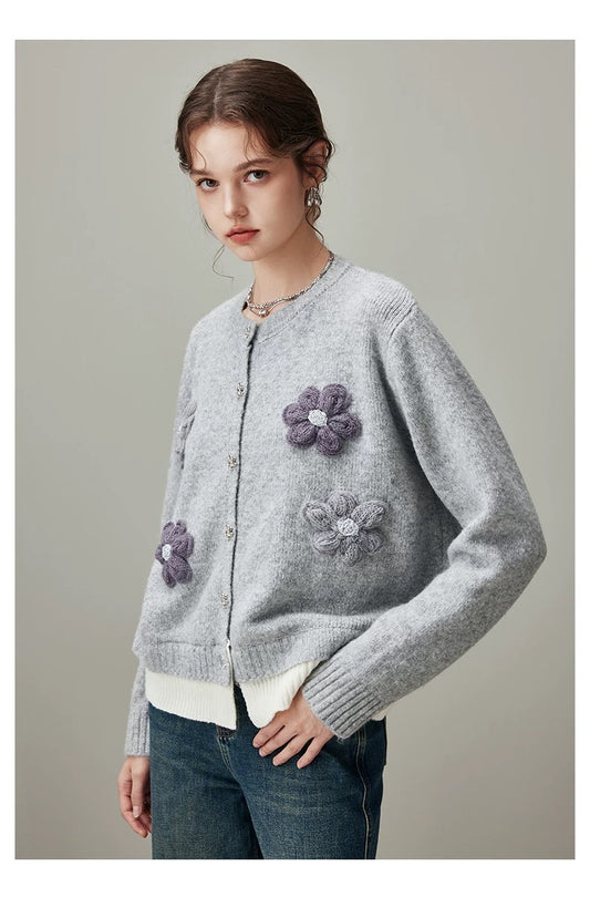 Women’s Layered-Style Knit Cardigan C0035