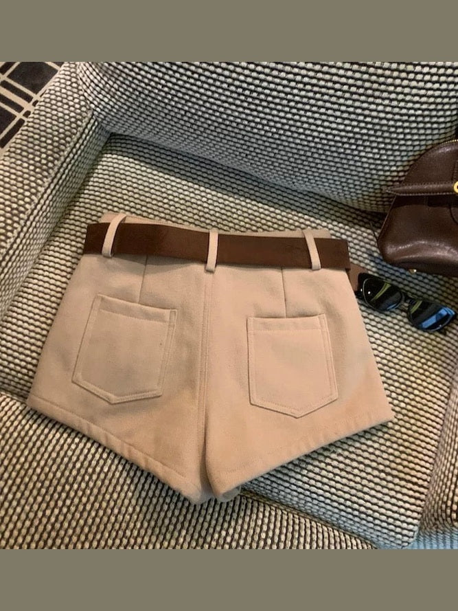 High-Waisted Slimming Casual Shorts C0016