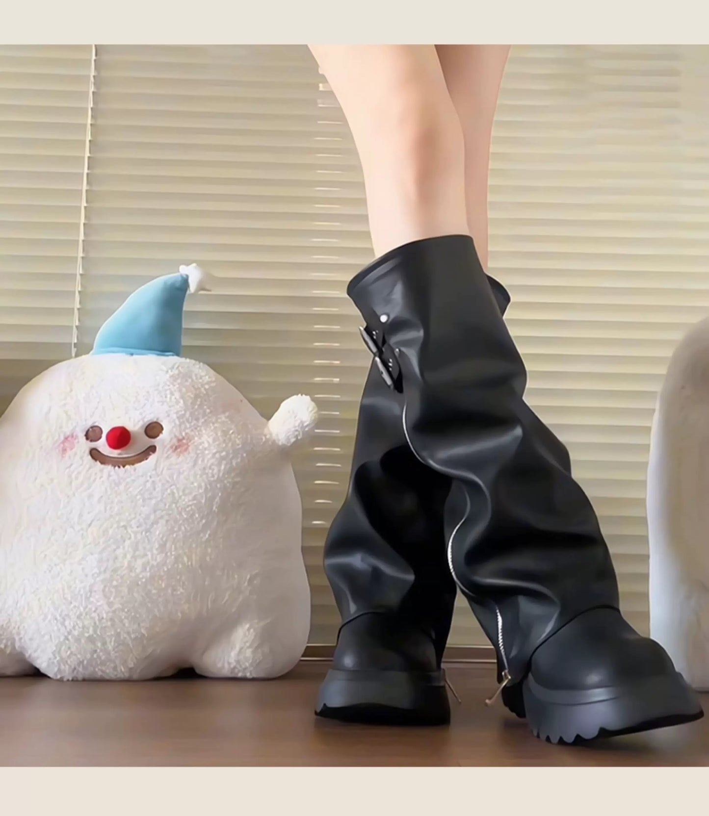 Women’s High-Knee Fashion Rider Boots S0001