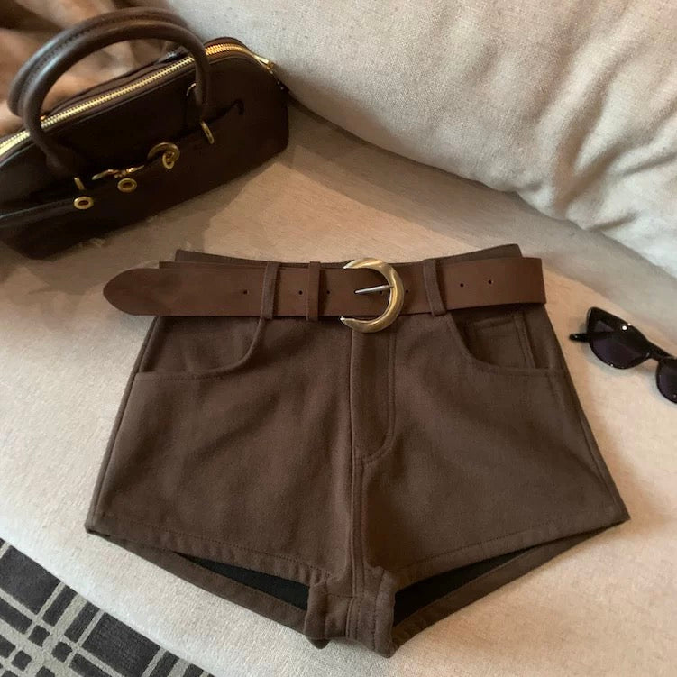 High-Waisted Slimming Casual Shorts C0016