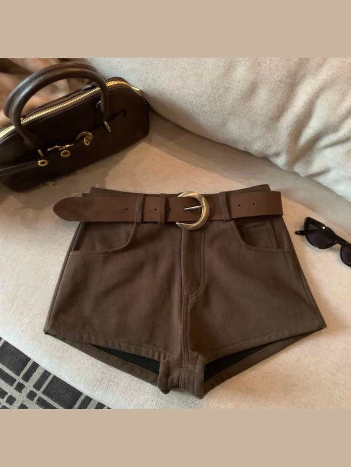 High-Waisted Slimming Casual Shorts C0016