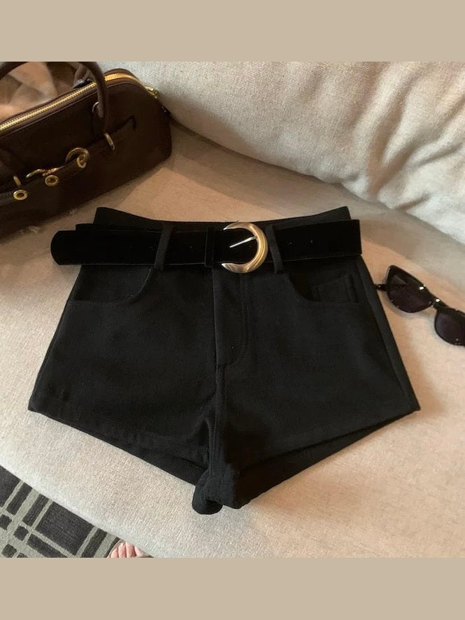 High-Waisted Slimming Casual Shorts C0016