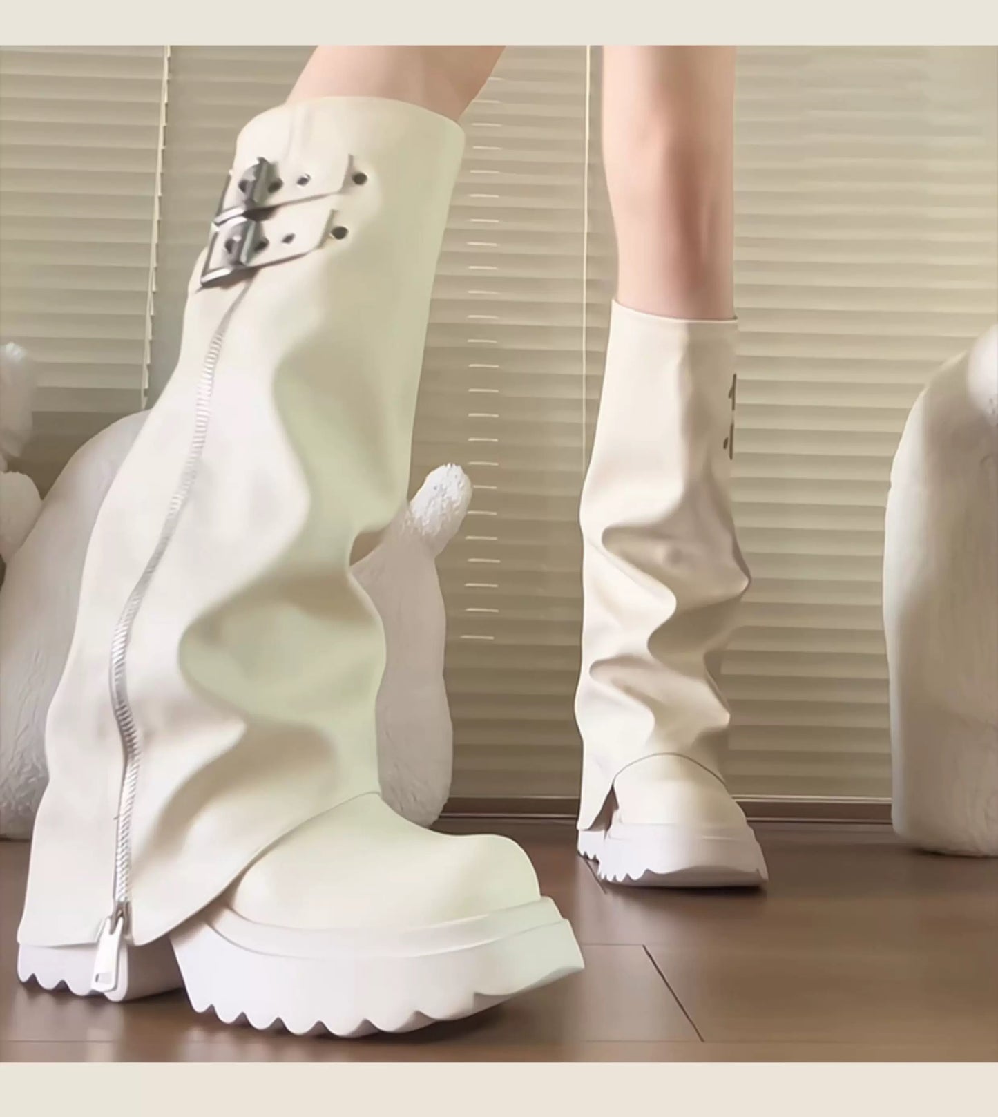 Women’s High-Knee Fashion Rider Boots S0001