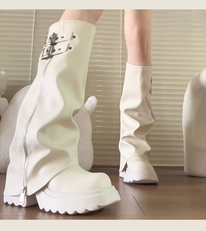 Women’s High-Knee Fashion Rider Boots S0001