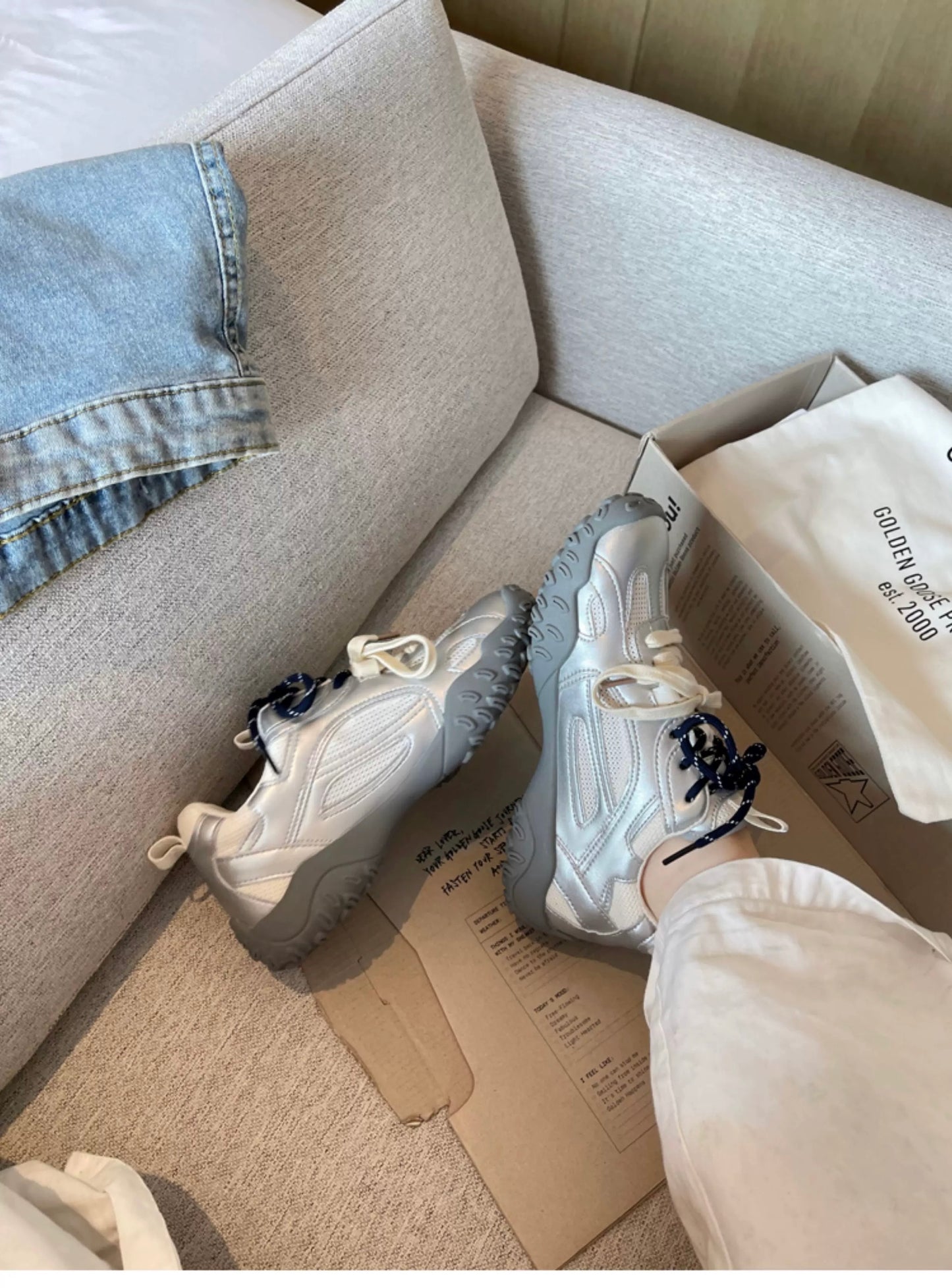 7cm Hidden Elevator Retro Trainer Shoes S0010