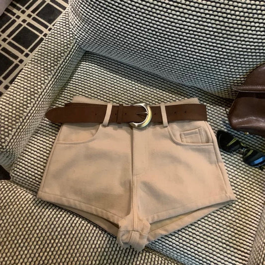 High-Waisted Slimming Casual Shorts C0016