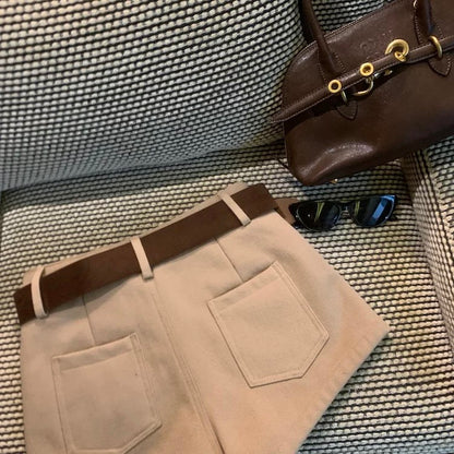 High-Waisted Slimming Casual Shorts C0016