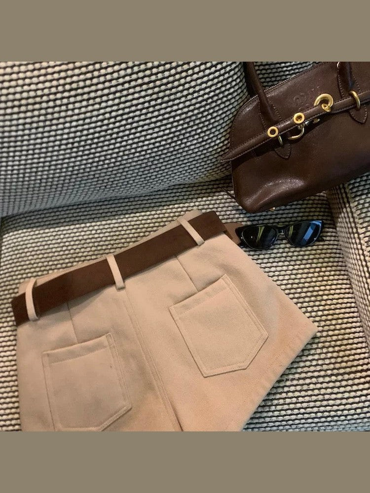 High-Waisted Slimming Casual Shorts C0016