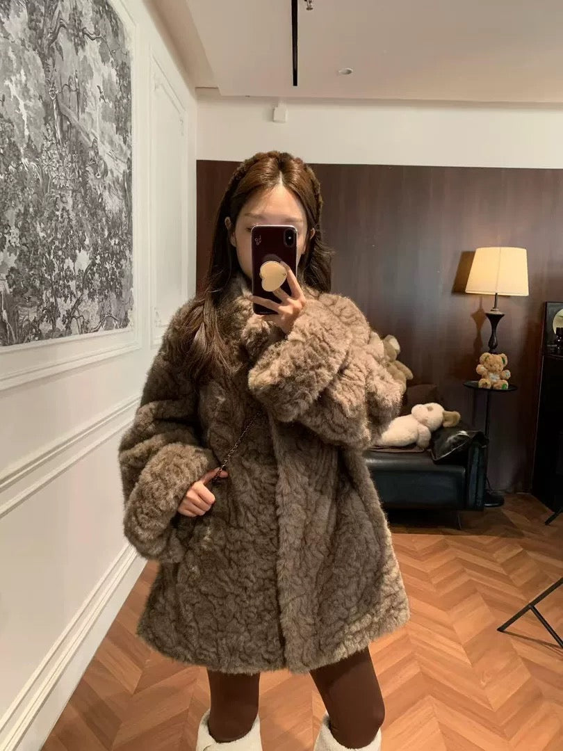 Women’s Fleece Teddy Coat C0032