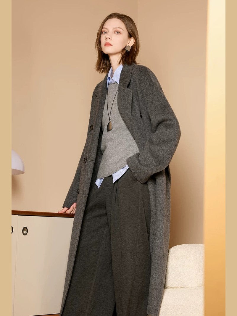 Women’s Chic Mid-Length Wool Jacket C0034