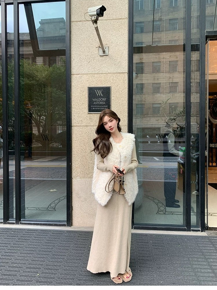 Women’s Sherpa Fleece Thermal Vest C0004