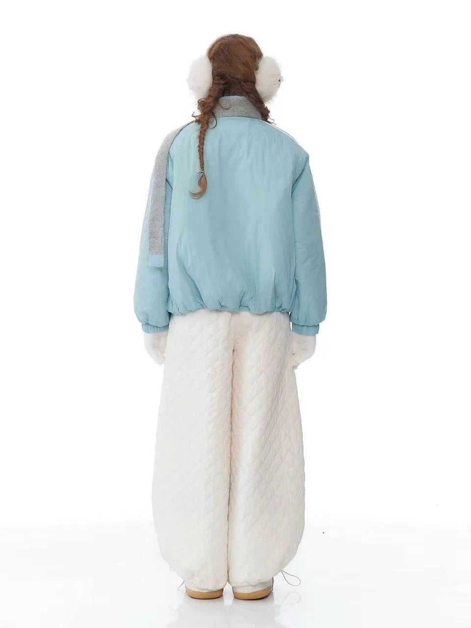 Warm Blue Padded Jacket  f0389