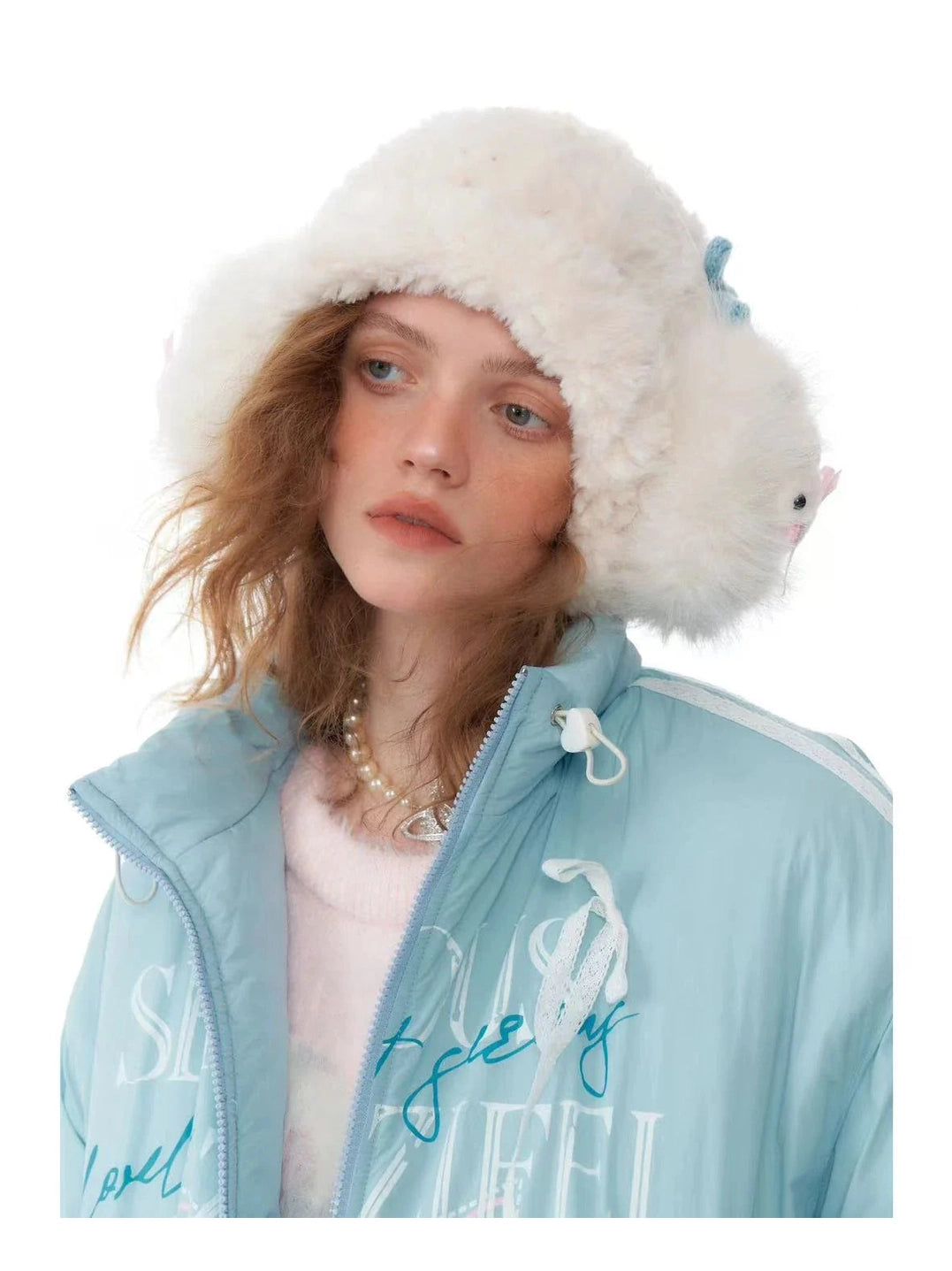 Warm Blue Padded Jacket  f0389