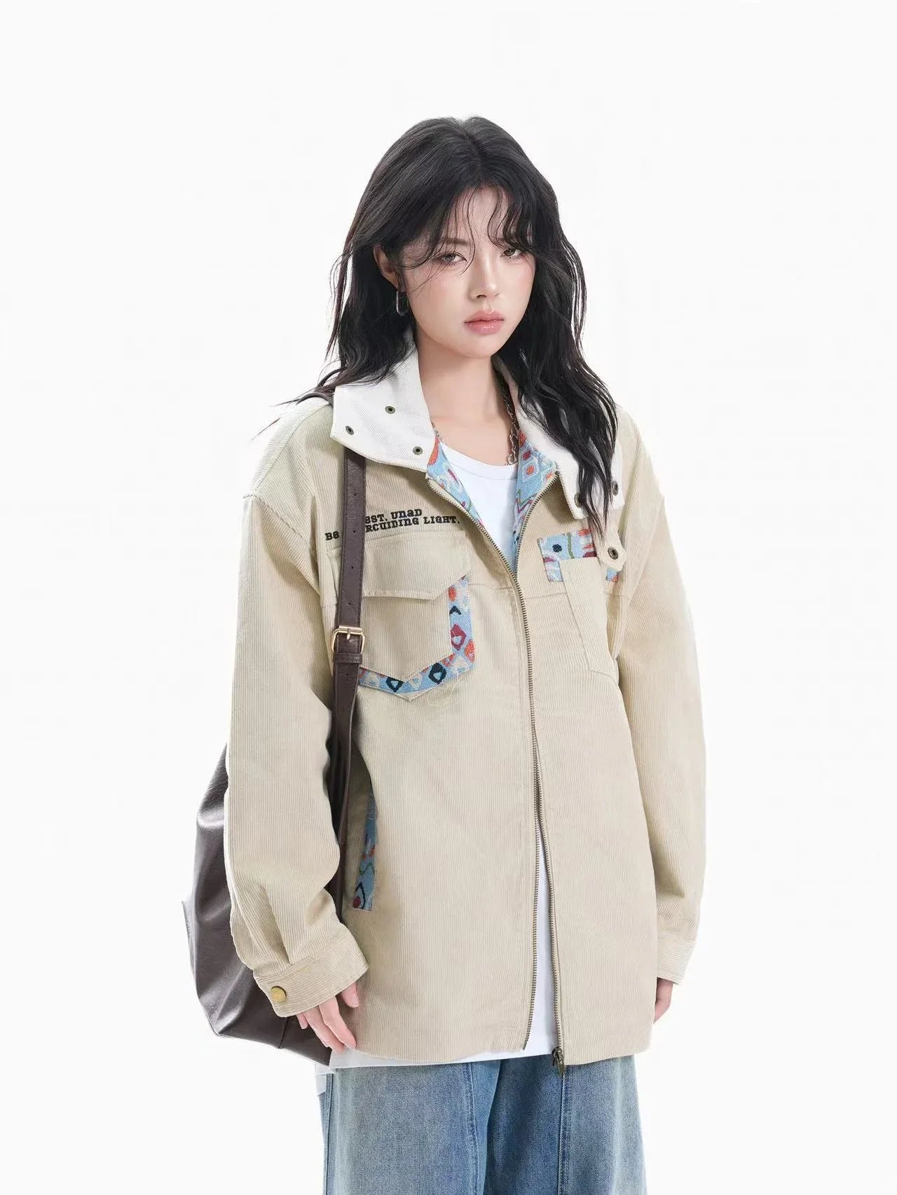 Vintage Patchwork Oversized Jacket  f0376