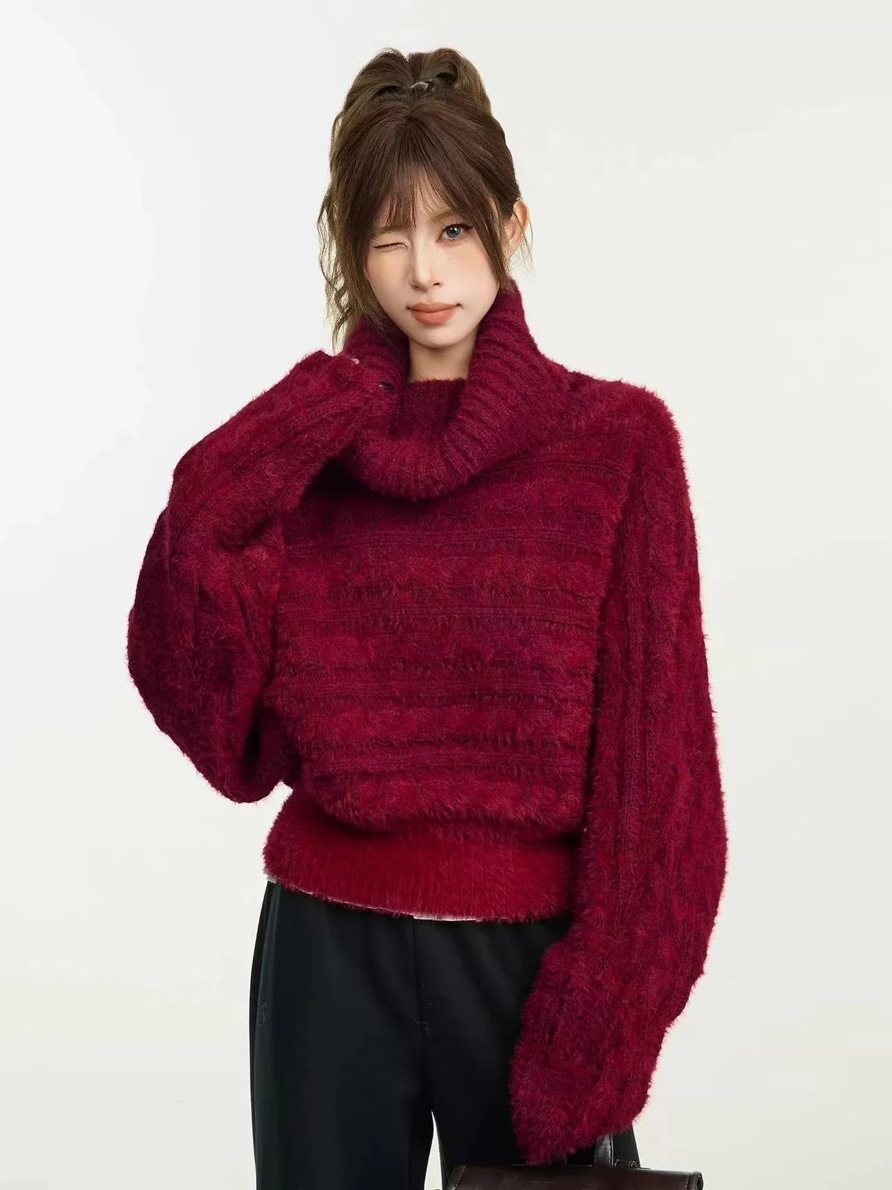 Soft Off-Shoulder Knit Sweater f0331