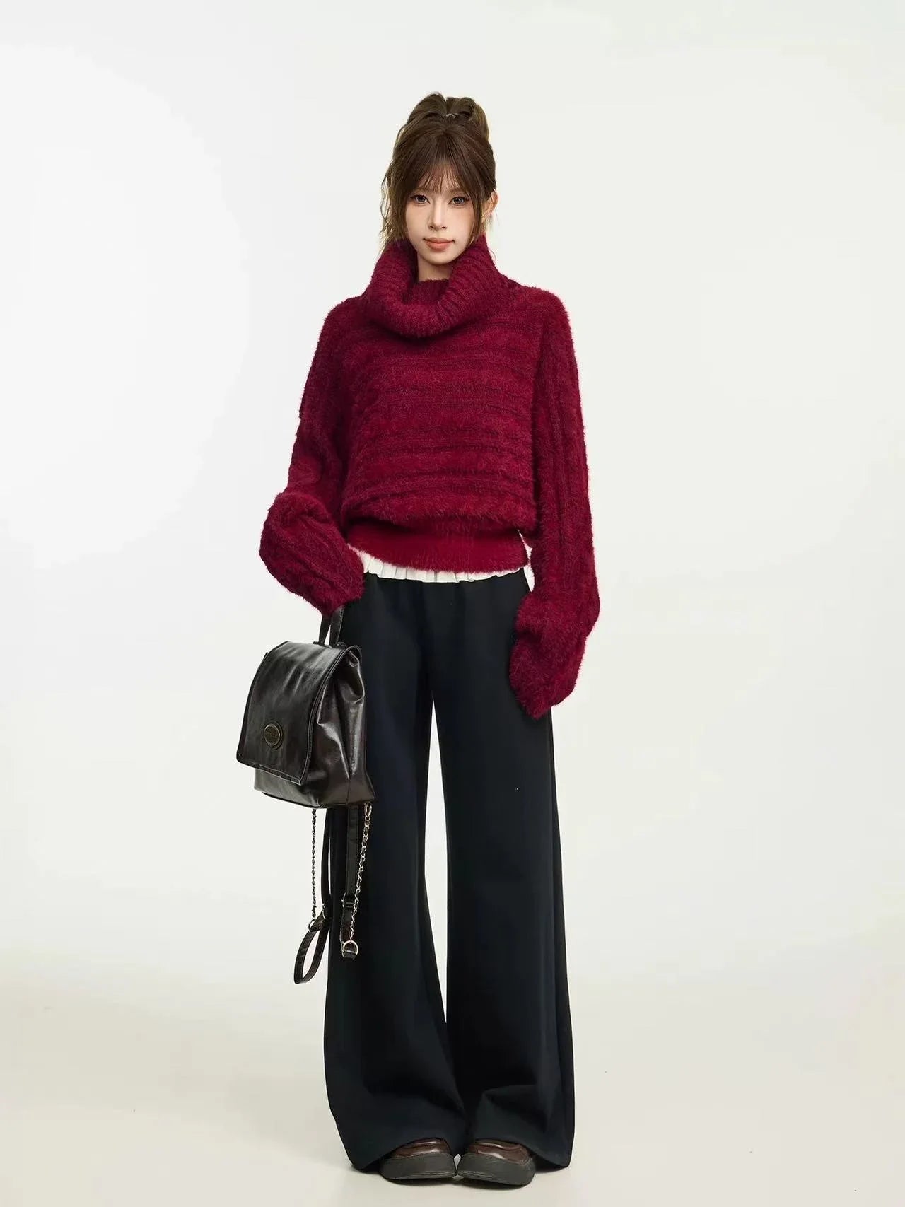 Soft Off-Shoulder Knit Sweater f0331