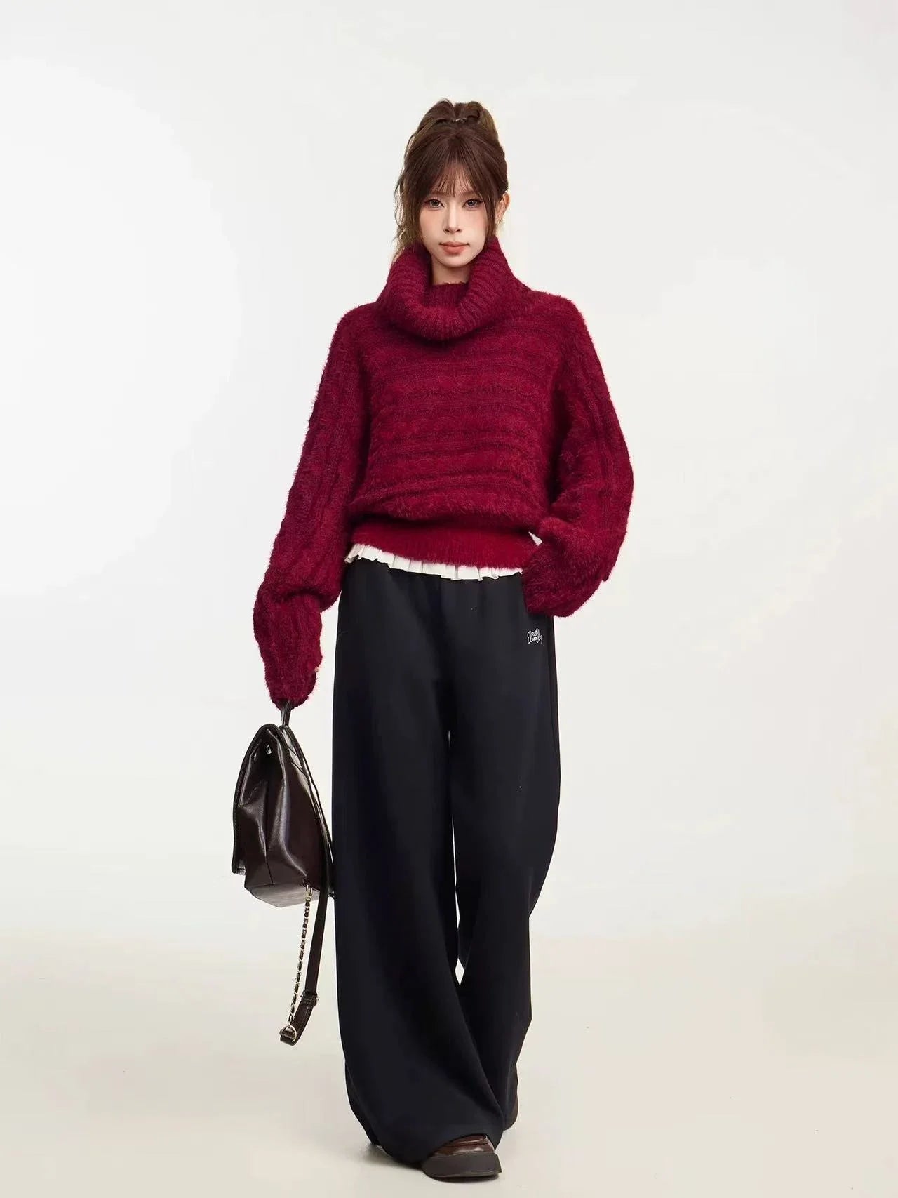 Soft Off-Shoulder Knit Sweater f0331