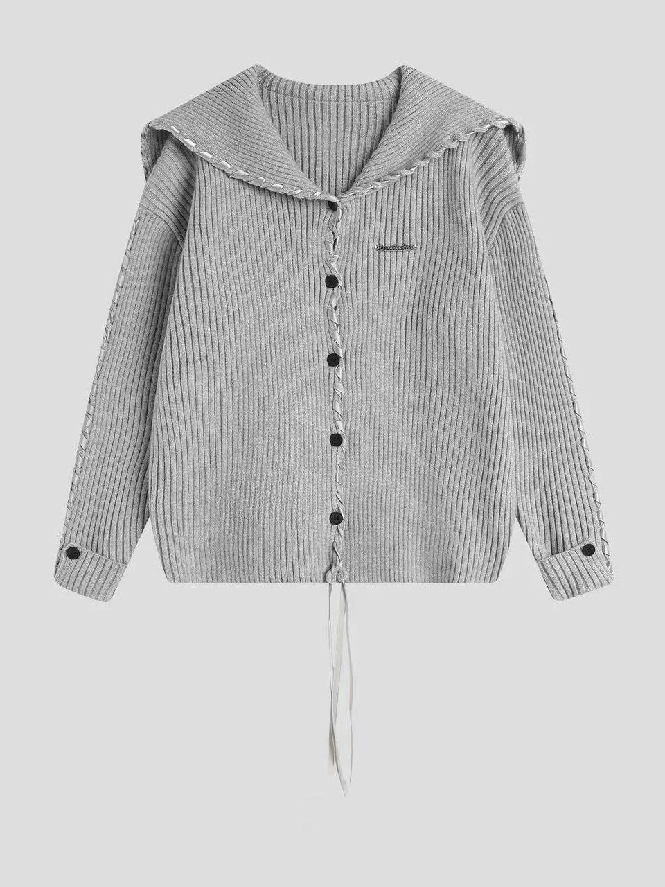 Sailor Collar Ribbon Cardigan f0324