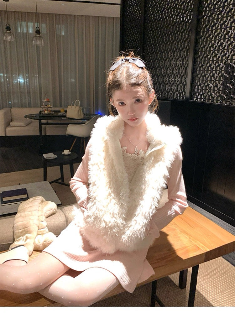 Women’s Hooded Sleeveless Vest Outerwear C0010