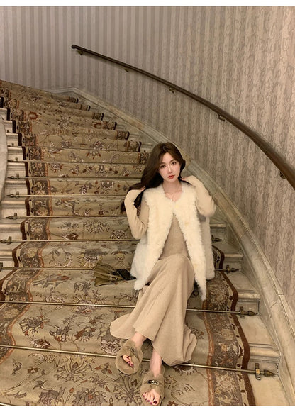 Women’s Sherpa Fleece Thermal Vest C0004