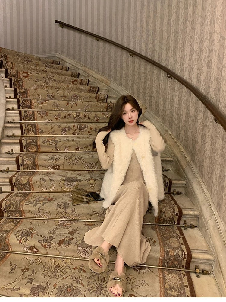 Women’s Sherpa Fleece Thermal Vest C0004