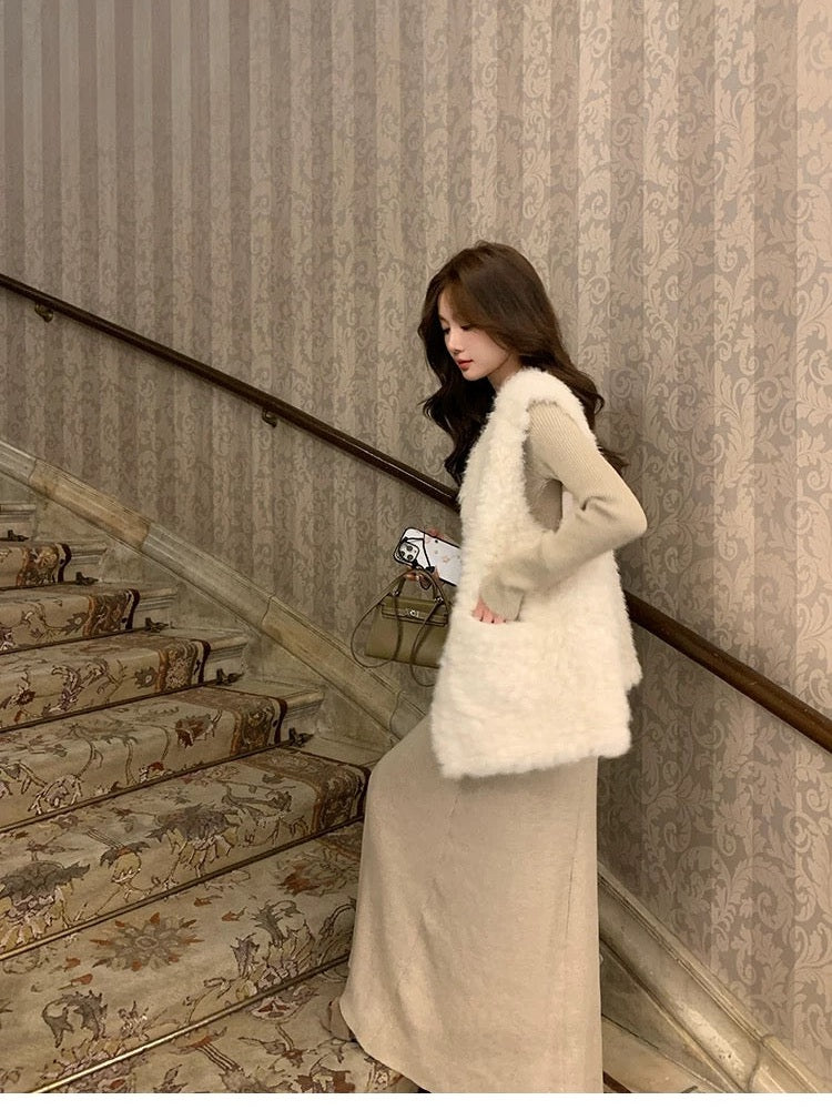 Women’s Sherpa Fleece Thermal Vest C0004