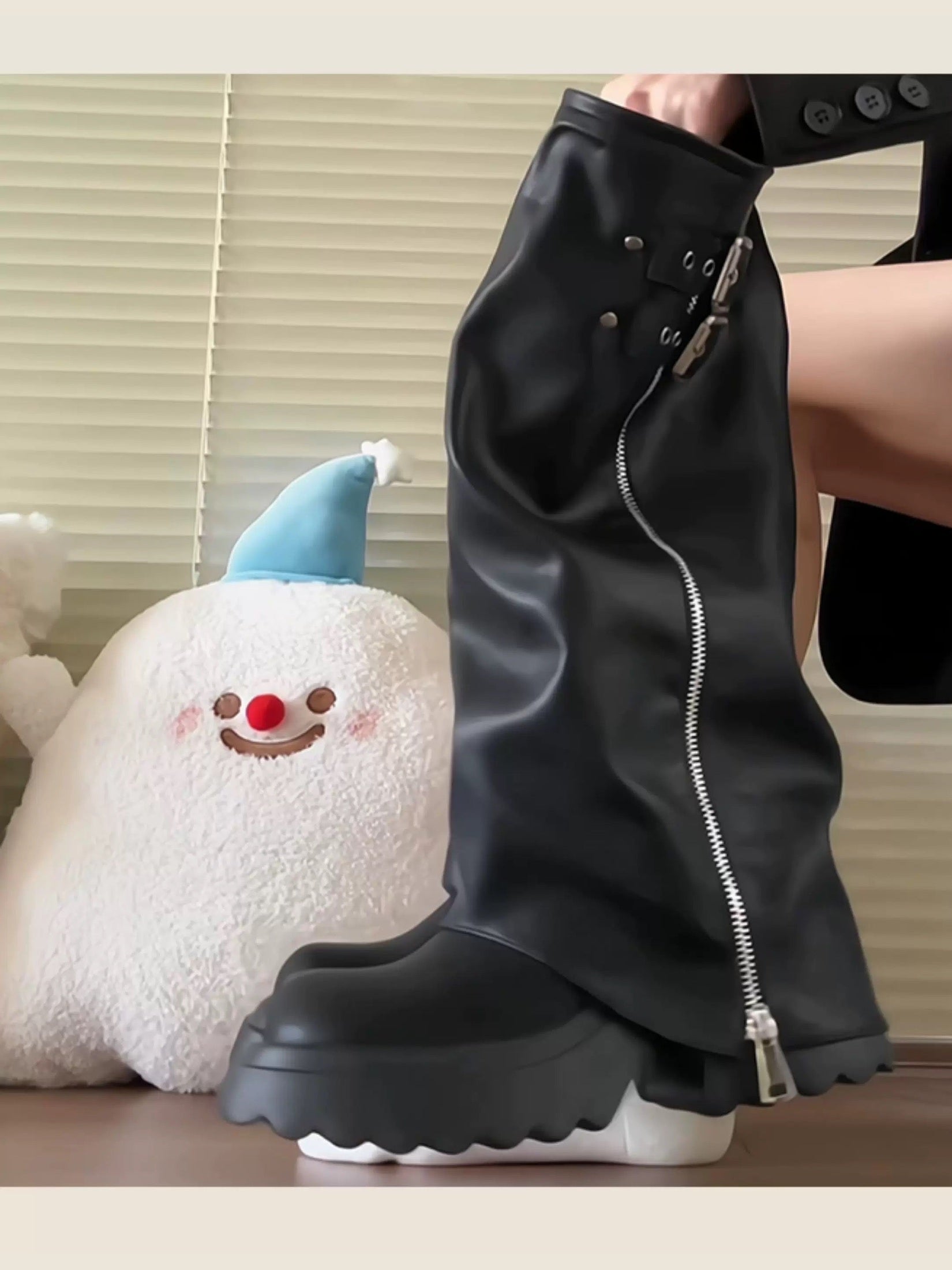 Women’s High-Knee Fashion Rider Boots S0001