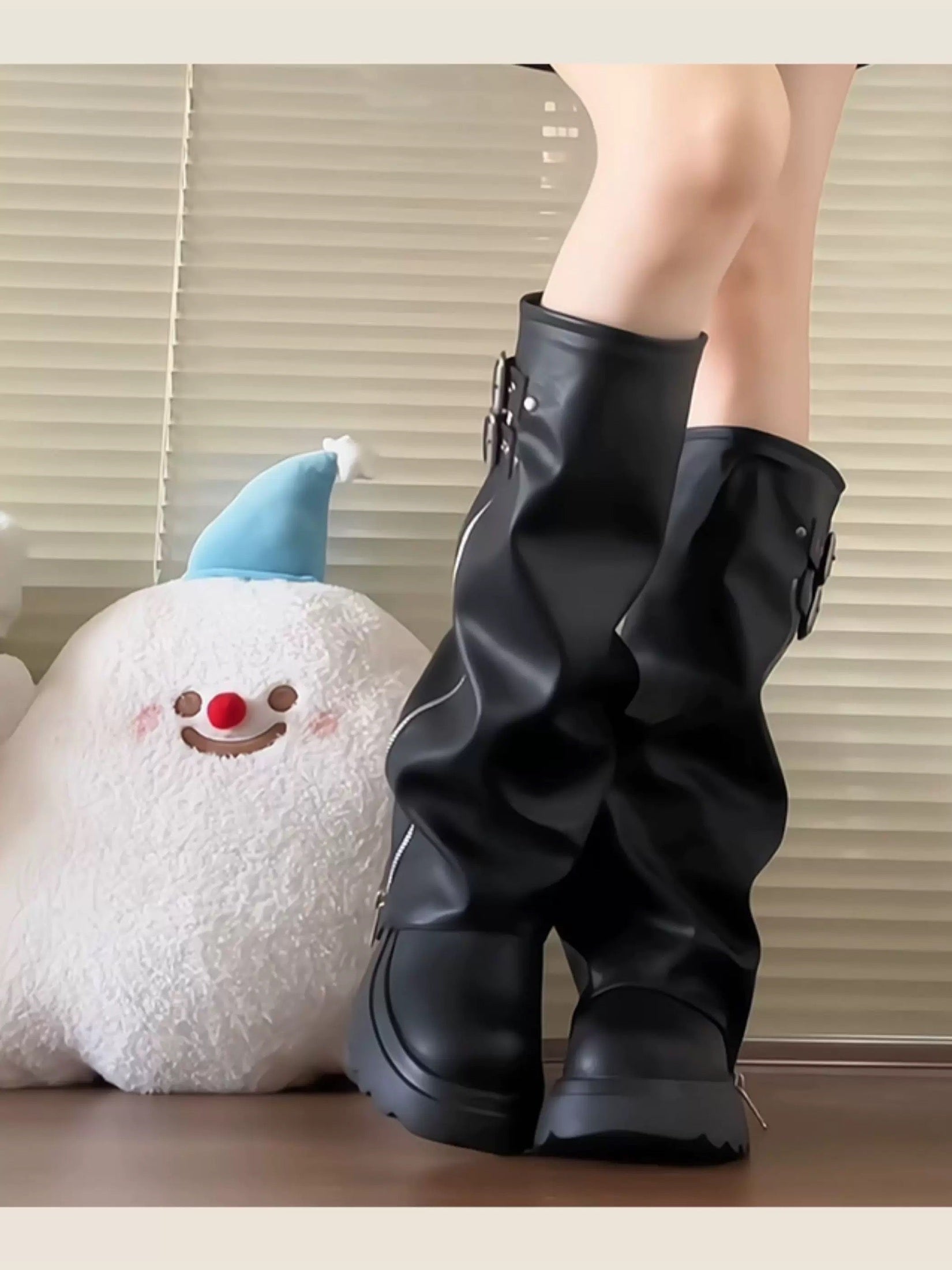 Women’s High-Knee Fashion Rider Boots S0001