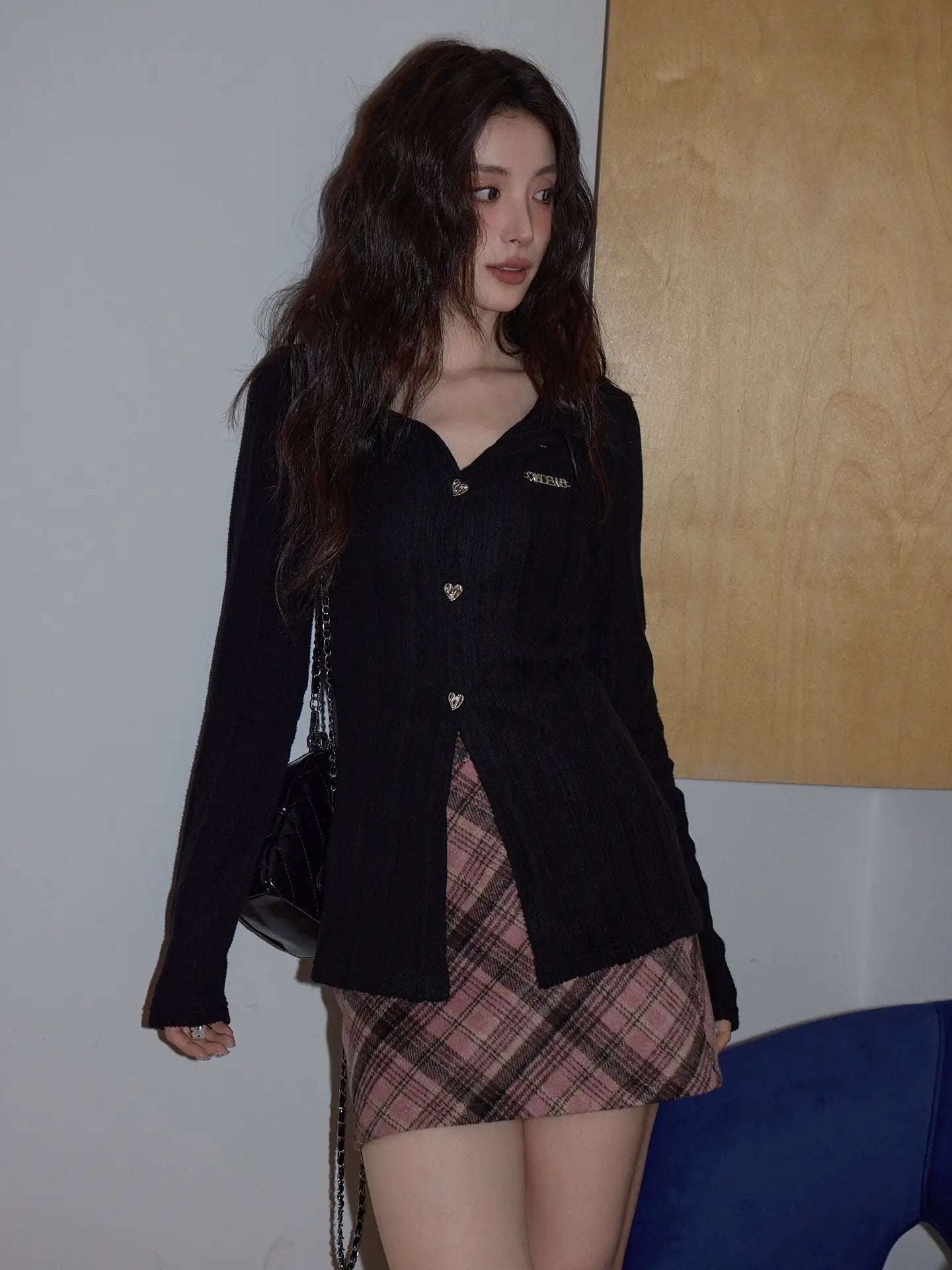 Slim-Fit Retro Knit Polo Top f0352