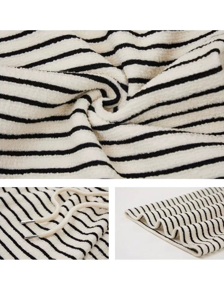 Women’s Striped Straight-Leg Casual Pants C0051