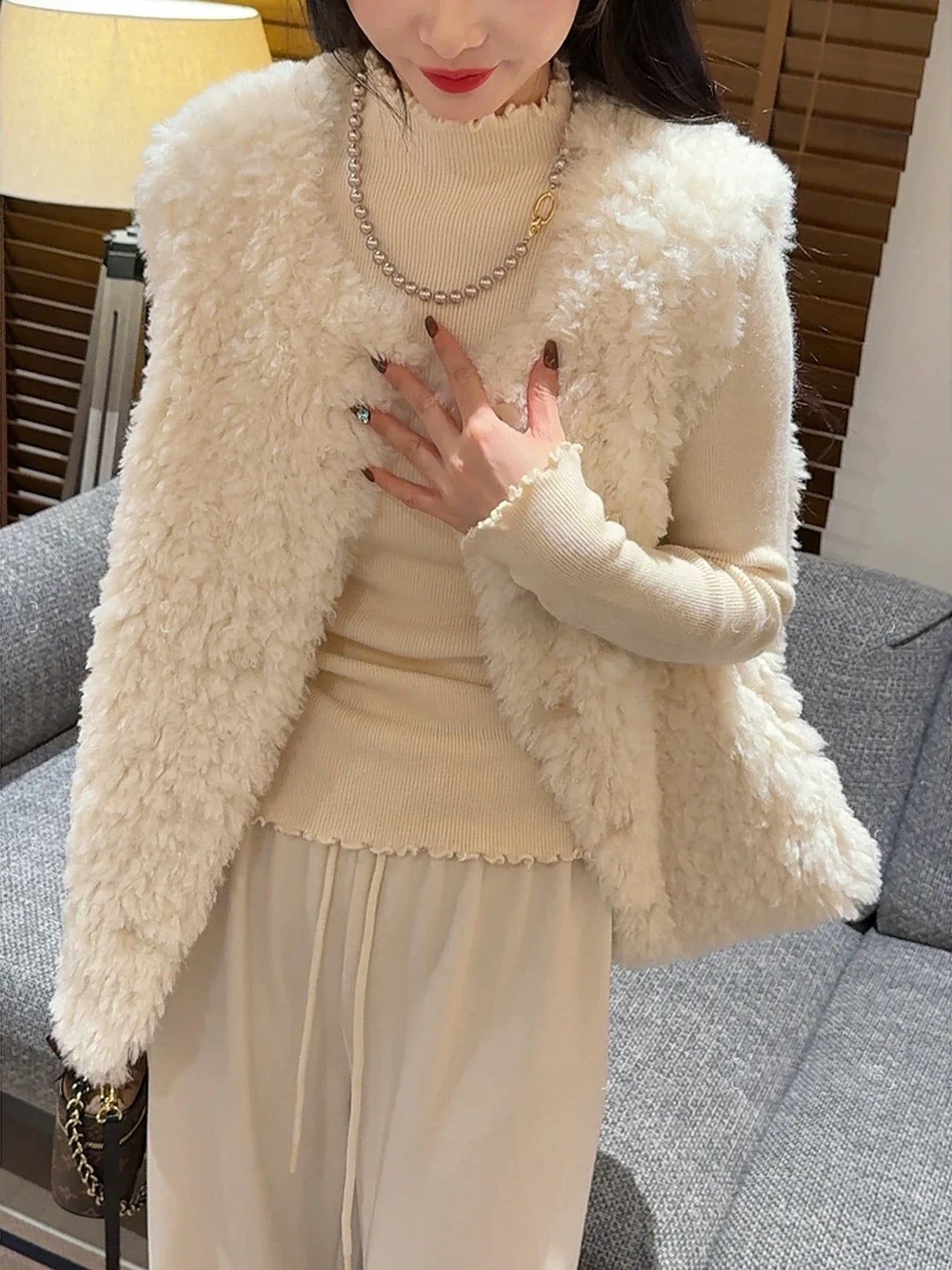 Women’s Sherpa Fleece Thermal Vest C0004