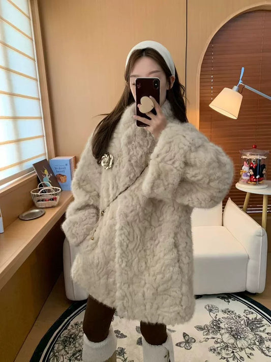 Women’s Fleece Teddy Coat C0034