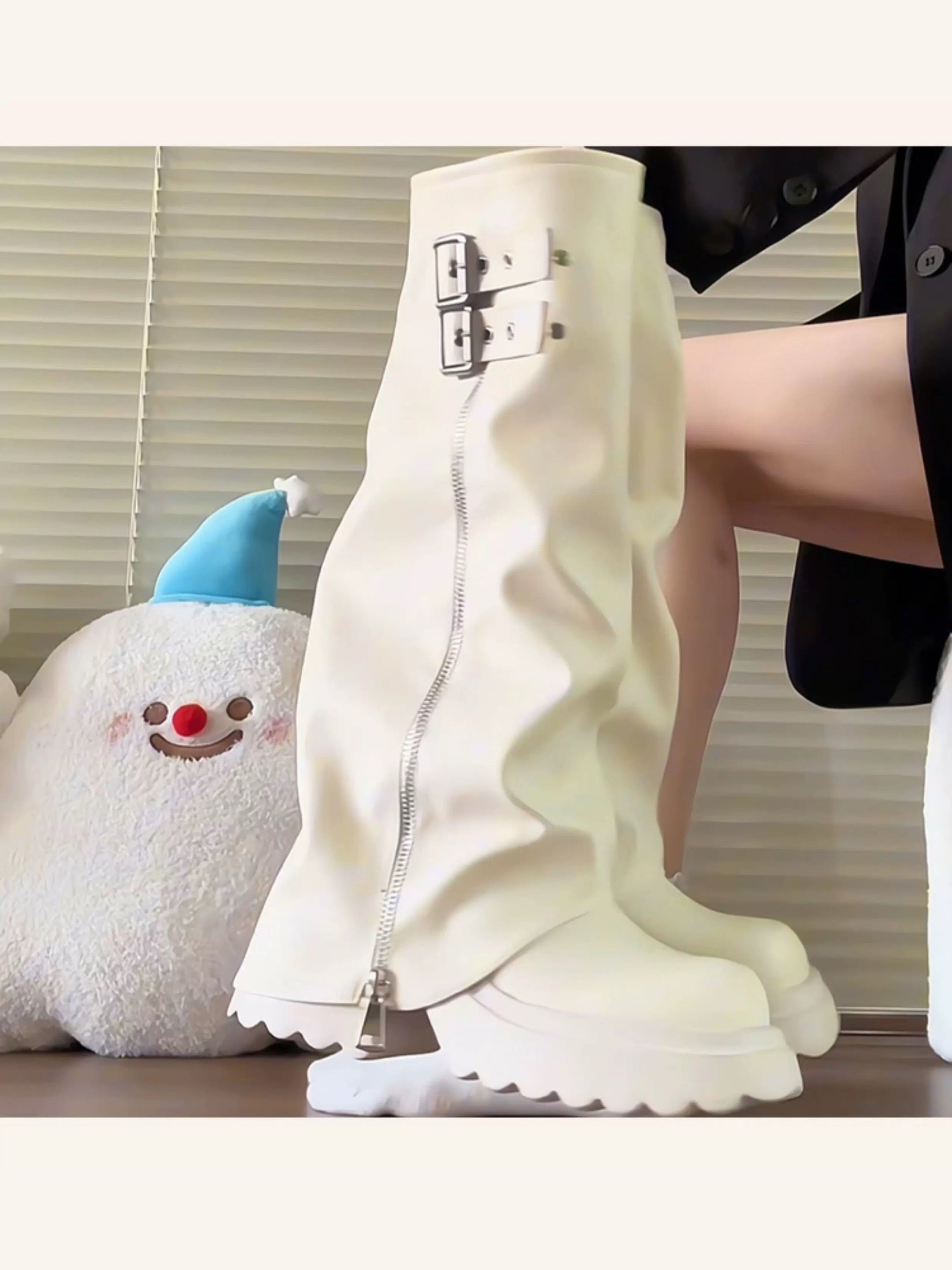 Women’s High-Knee Fashion Rider Boots S0001