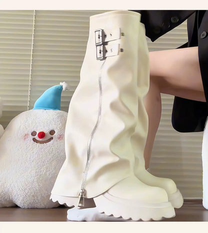 Women’s High-Knee Fashion Rider Boots S0001