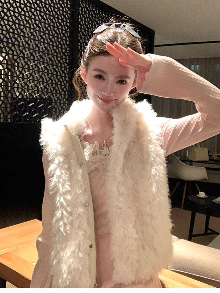 Women’s Hooded Sleeveless Vest Outerwear C0010