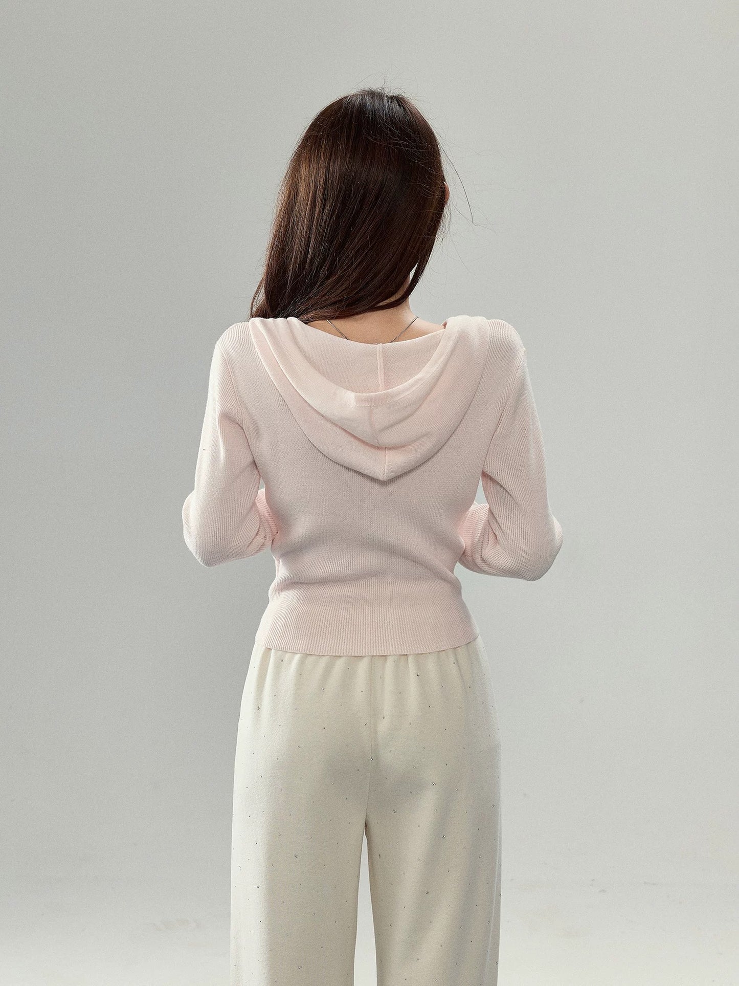 Women’s Soft Pink Knit Cardigan C0009