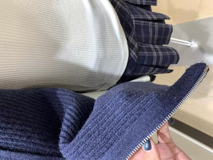 Women’s Mock Neck Zip Knit Cardigan Jacket C0007