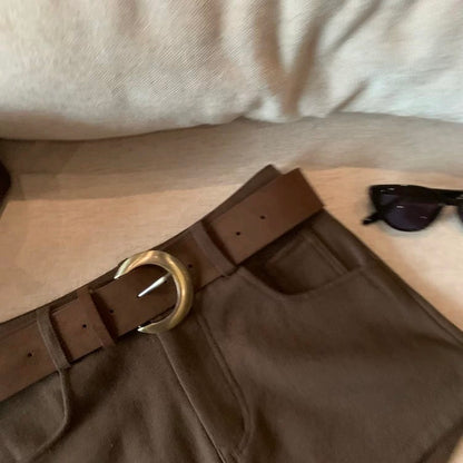 High-Waisted Slimming Casual Shorts C0016