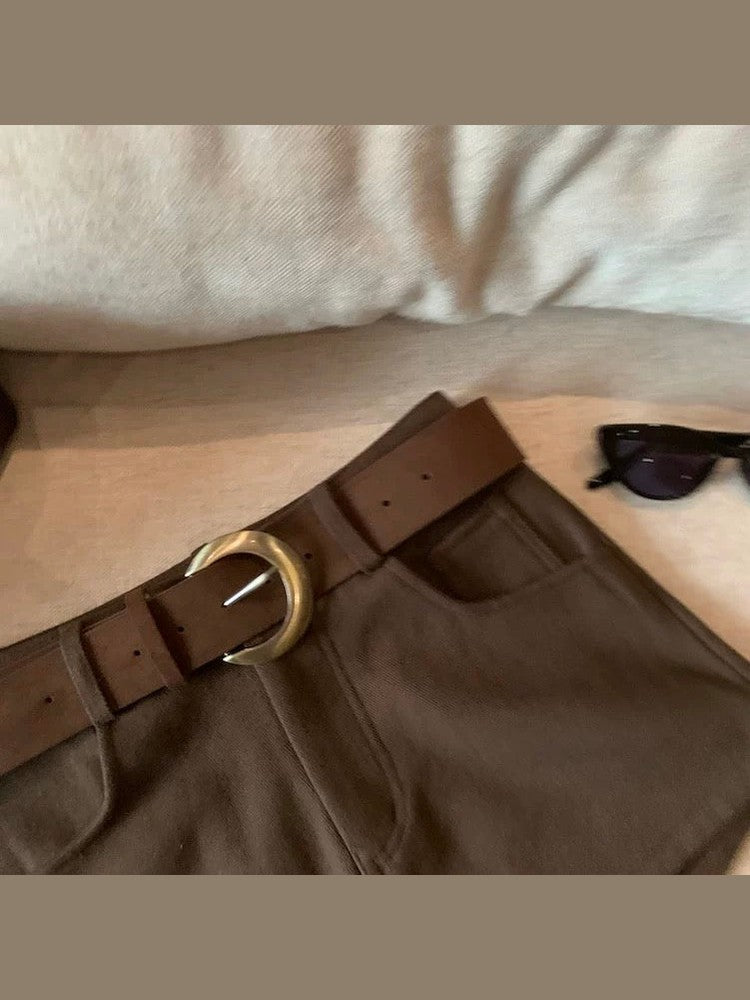 High-Waisted Slimming Casual Shorts C0016