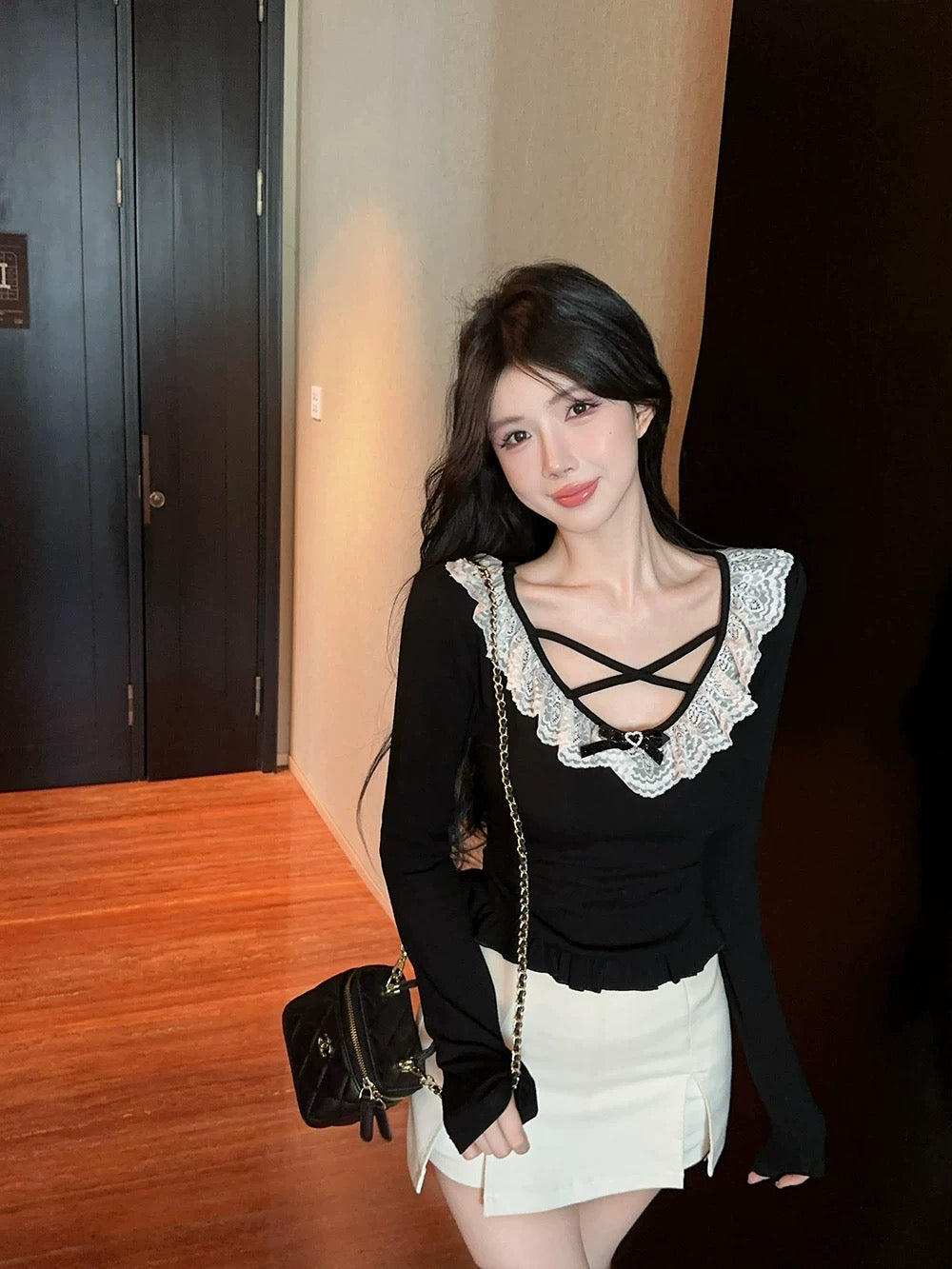 Black Lace Sweet & Sexy Top T0042