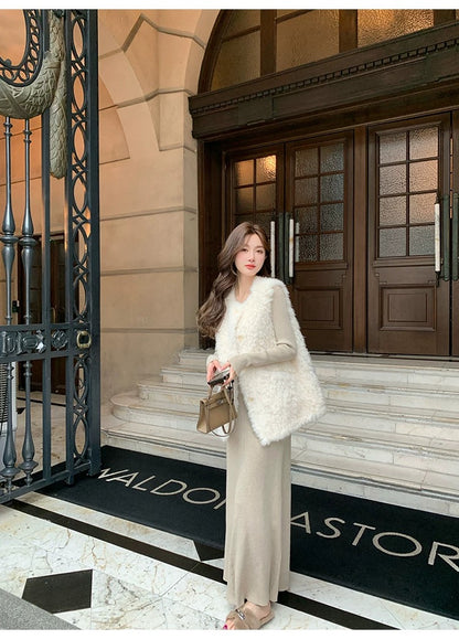 Women’s Sherpa Fleece Thermal Vest C0004