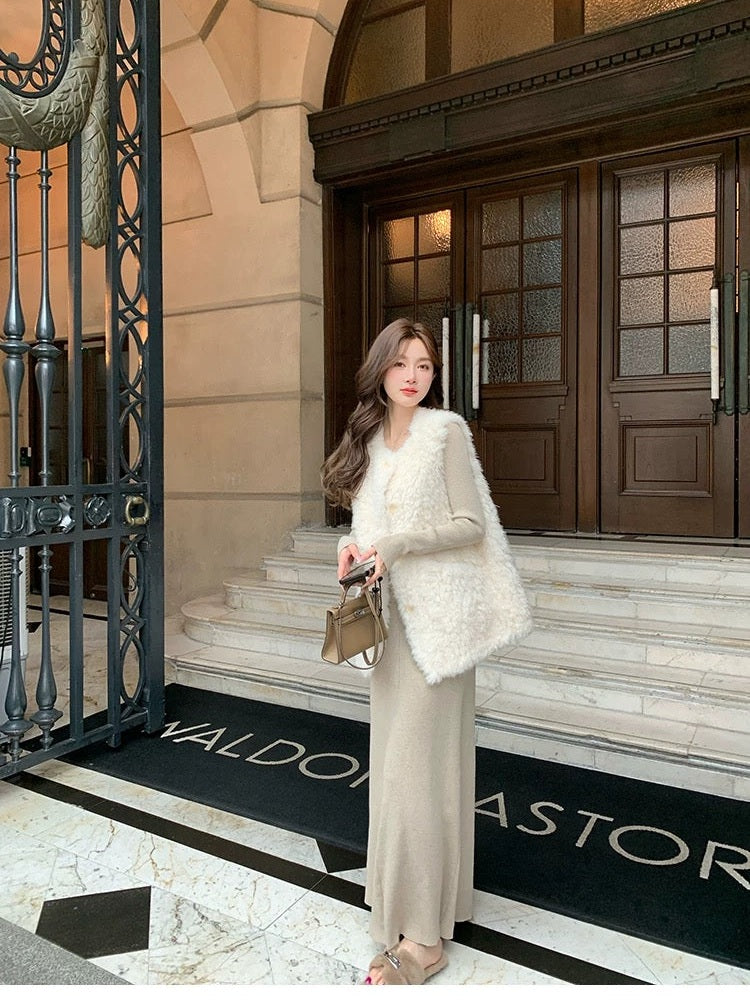 Women’s Sherpa Fleece Thermal Vest C0004