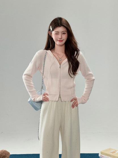 Women’s Soft Pink Knit Cardigan C0009