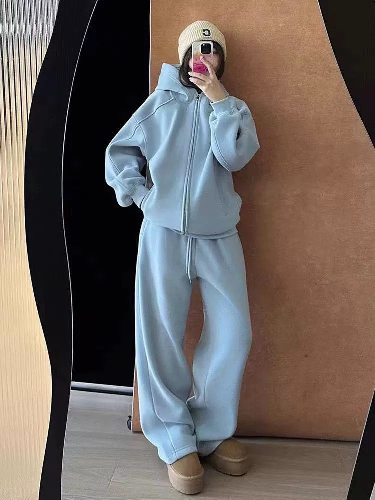 Women’s Sports Hoodie & Sweatpants Set C0023