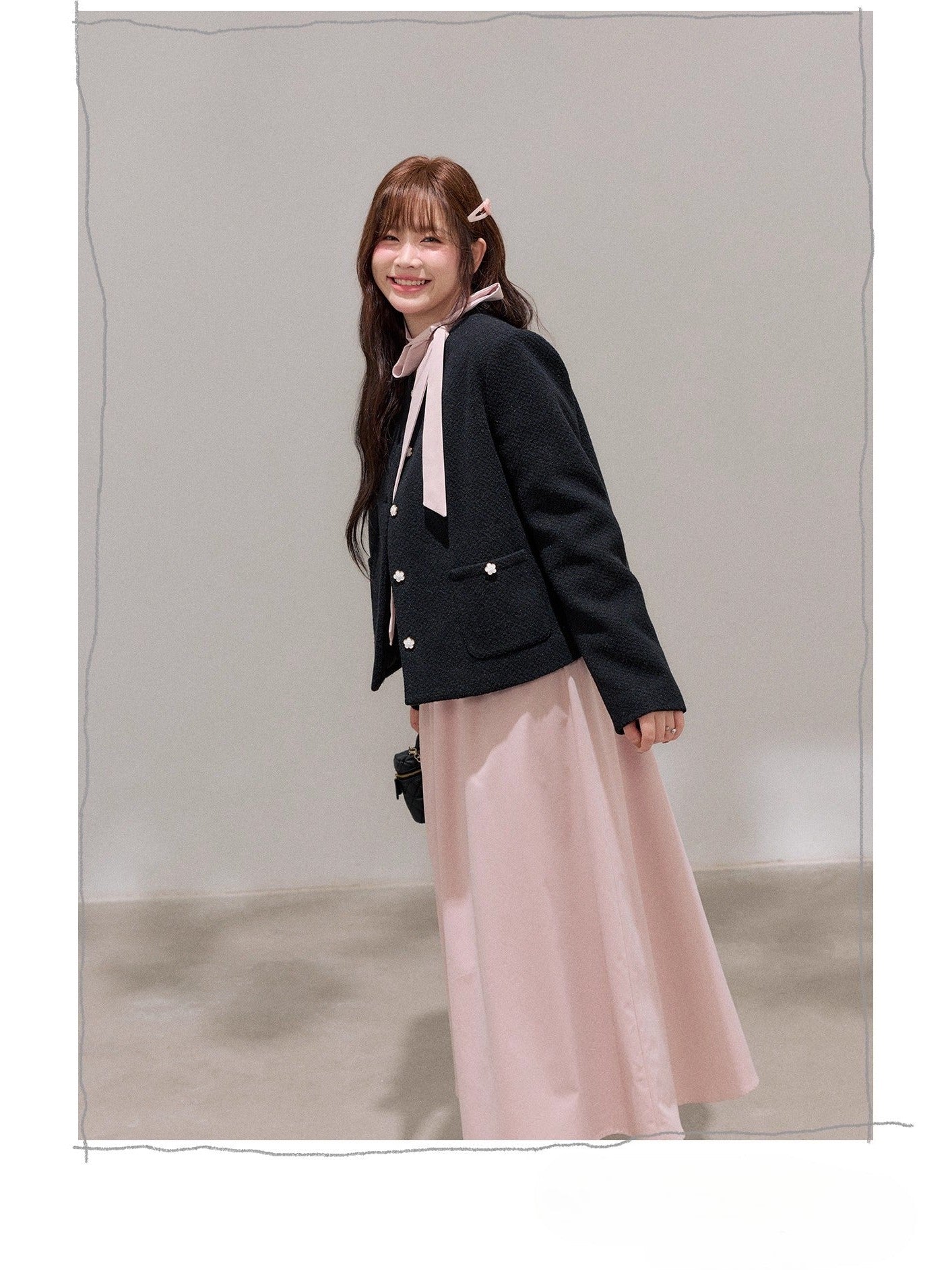 Black Xiaoxiangfeng jacket C0250