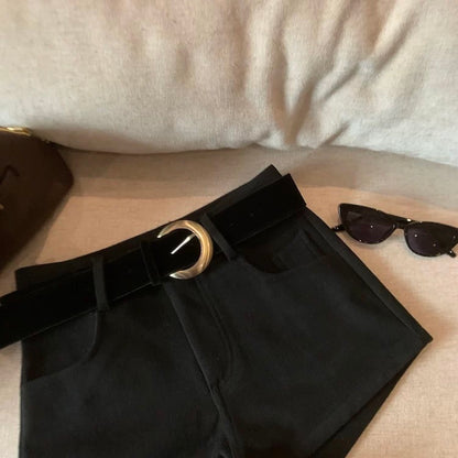 High-Waisted Slimming Casual Shorts C0016