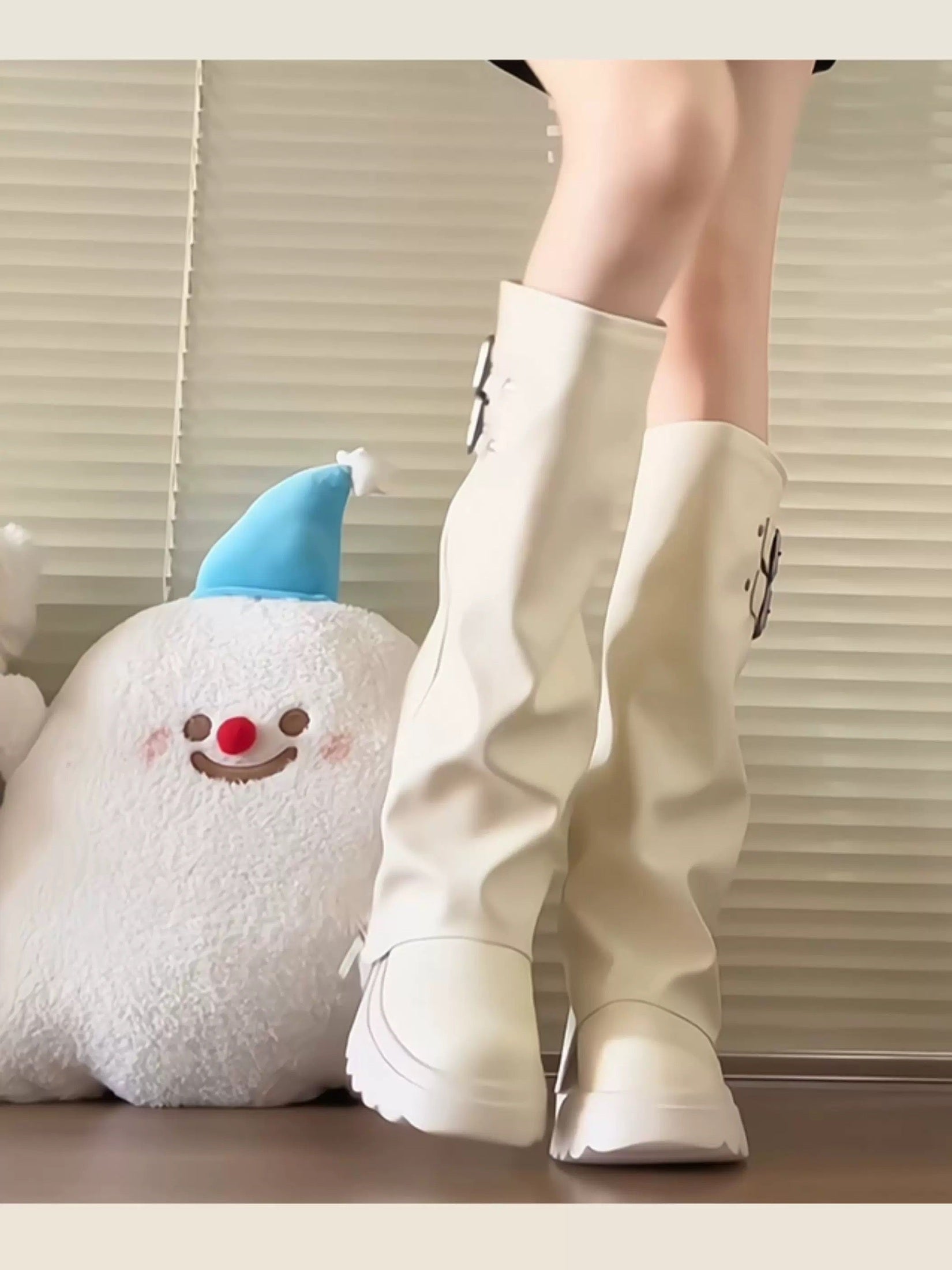 Women’s High-Knee Fashion Rider Boots S0001