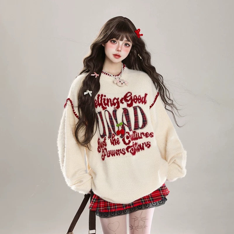 Women’s Vintage USA-Style Embroidered Knit C0022